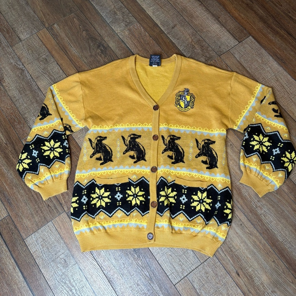 Harry Potter Hufflepuff Fair Isle Cardigan